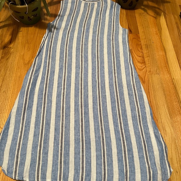 Magaschoni Linen Shirt MIDI Dress - Picture 6 of 10